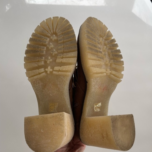 Free People Dylan Lace Up Leather Heeled Boots - 8.5 - Picture 9 of 10